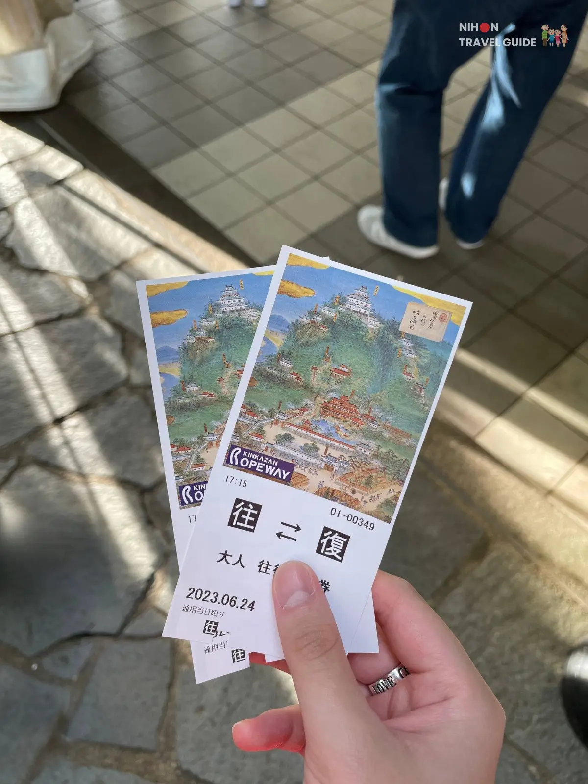 04 Mount Kinka Ropeway Tickets_ 2 Tickets for the Mount Kinka Ropeway, Gifu Nagoya