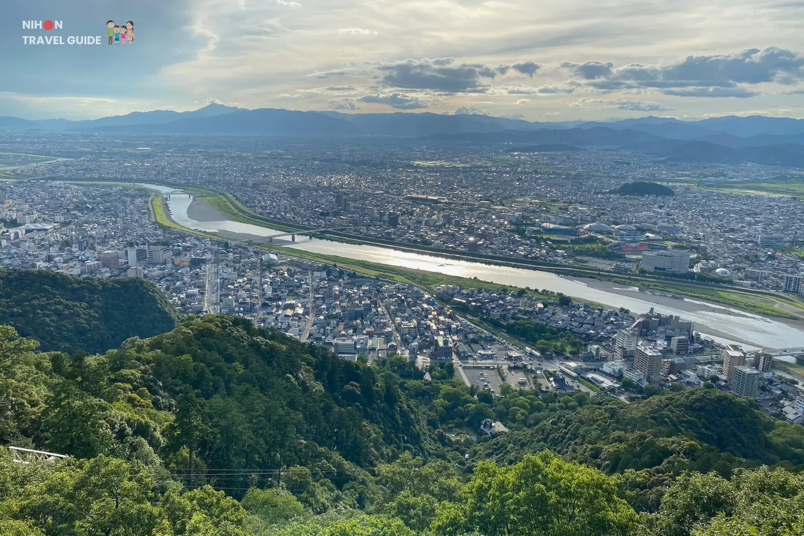 The view from Mount Kinka Kinkazan Observatory