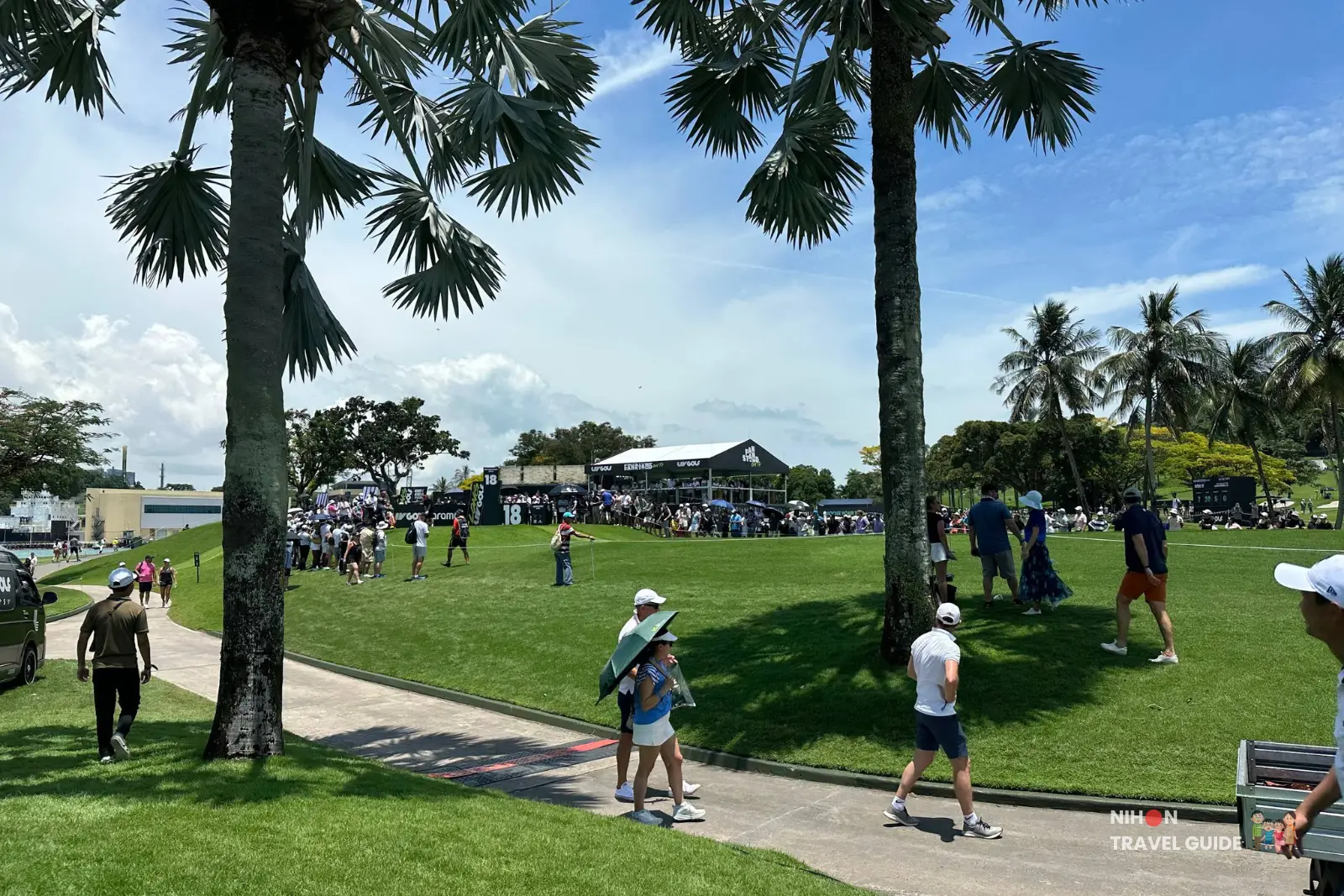Fans waiting at Hole 18 LIV Golf Singapore 2025.