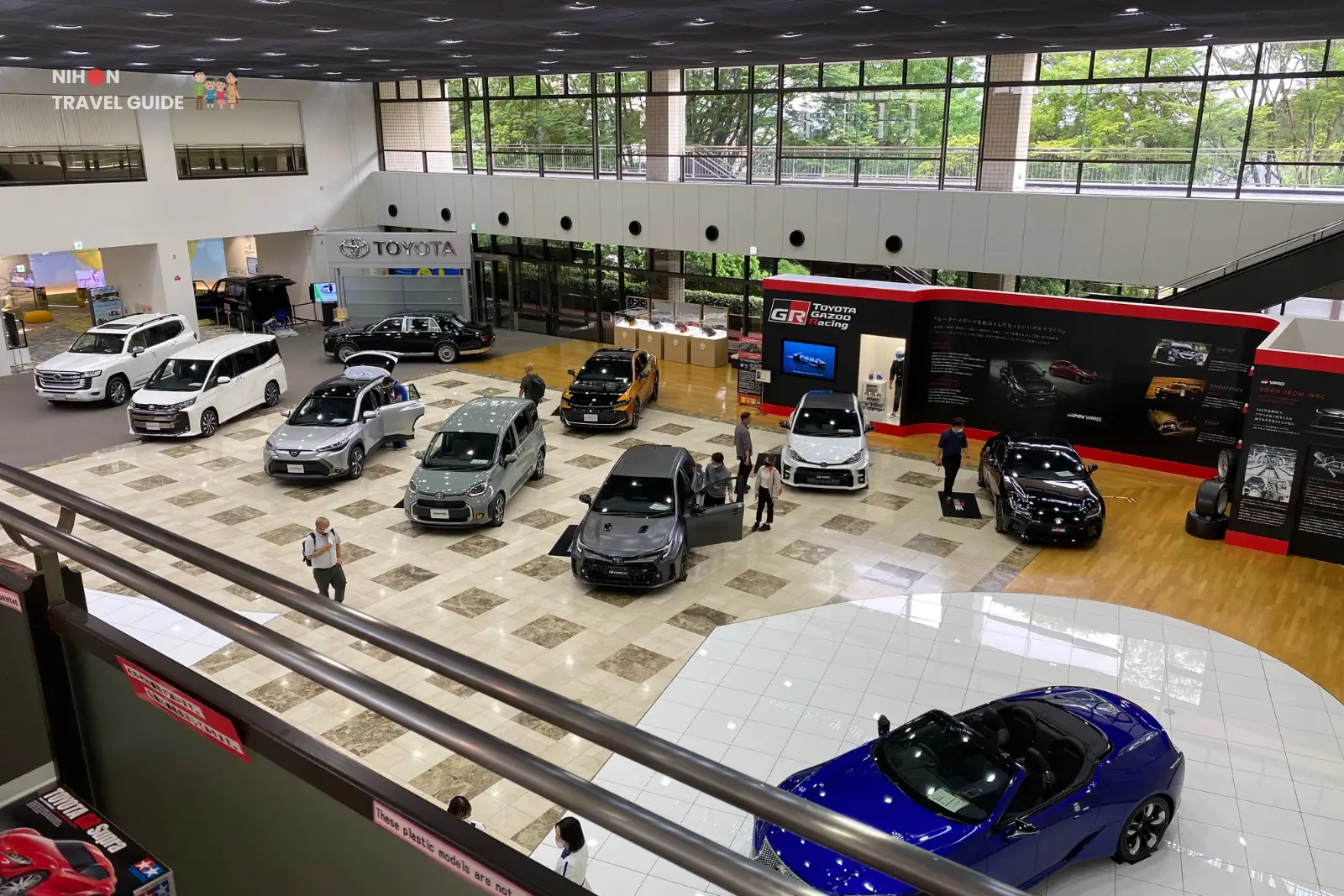 Toyota Kaikan Museum view from the second floor.
