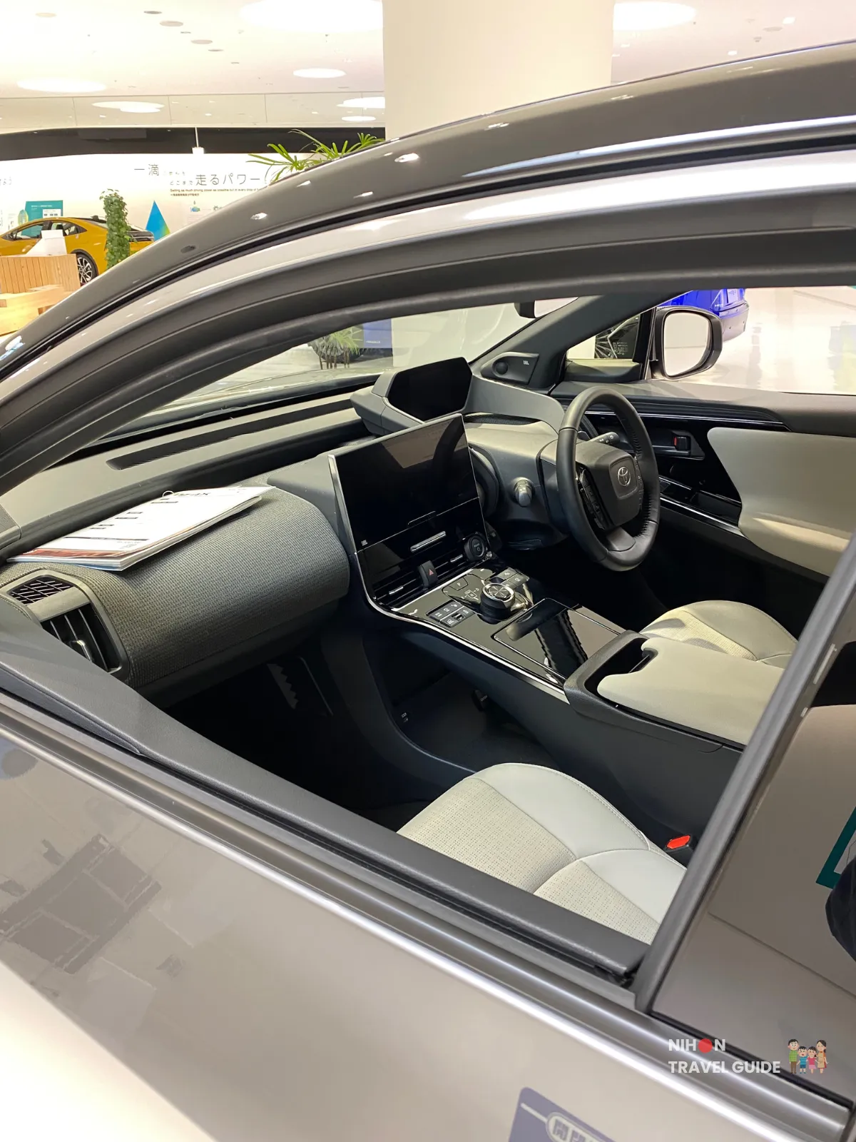 The interior of the Toyota bz4x