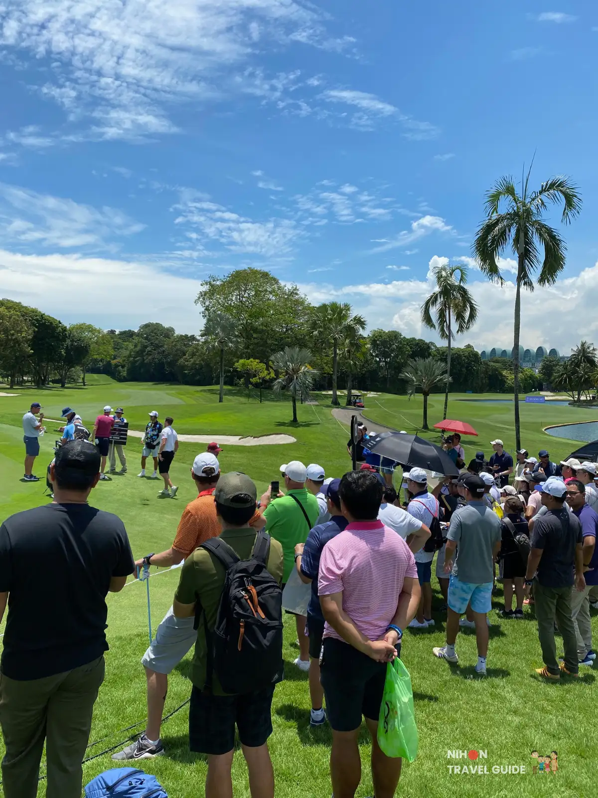 Fans waiting for Bryson to get autographs signed liv golf singapore 2025