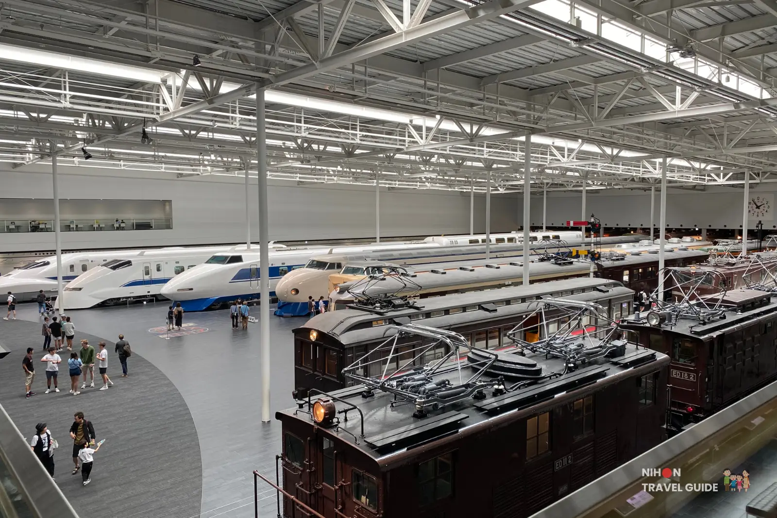 The Great Rolling Stock Hall at SCMaglev and Railway Park.